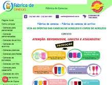 Tablet Screenshot of fabricadecanecas.cc